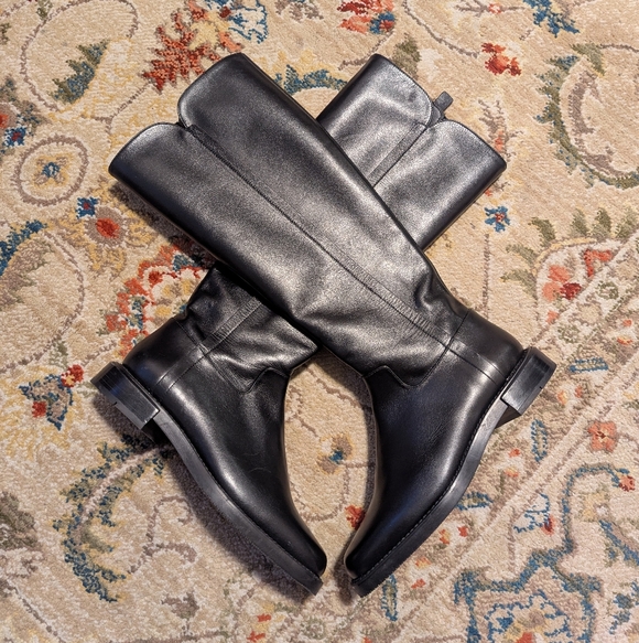 Stuart Weitzman Square Toe Riding Boot - Picture 10 of 15